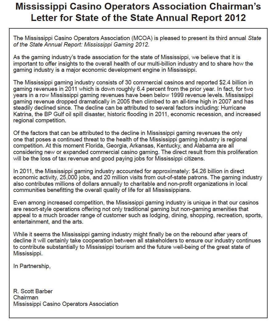 CasionOperatorsletter